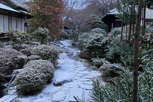早朝　雪景色