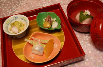 春の会席料理
